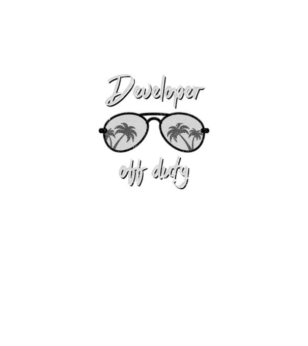 Developer off duty model gri pe tricou