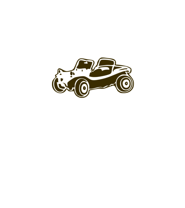 Buggy model alb pe tricou