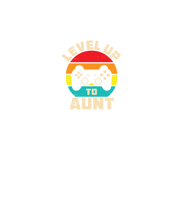Level Up Aunt model gri pe tricou
