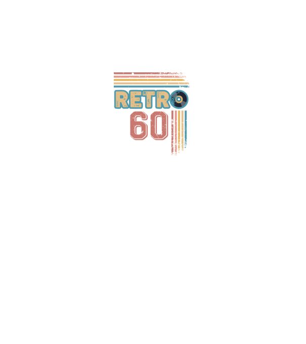 Retro 60 Birthday model alb pe tricou