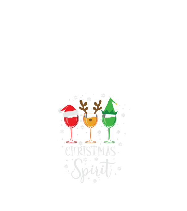 Christmas spirit wine model negru pe tricou
