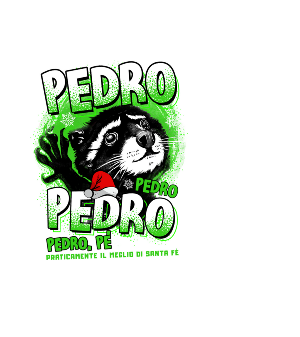 Pedro pedro christmas model negru pe tricou