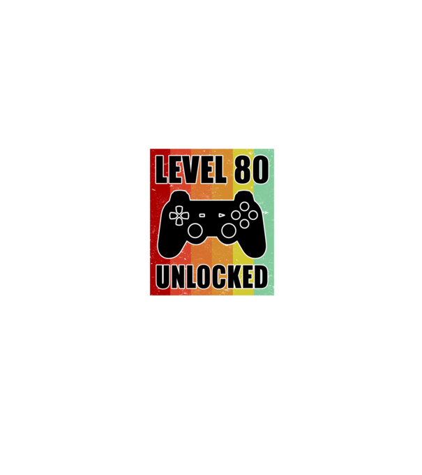 level 80 unlocked retro gamer model negru pe tricou
