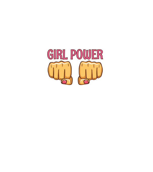 Girl Fist model albastru deschis pe tricou