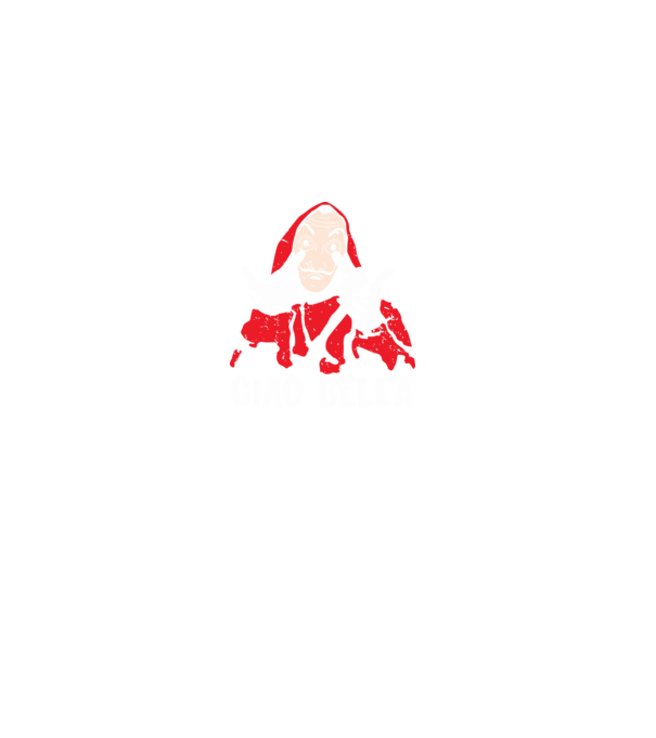ciao bella dali model gri pe tricou