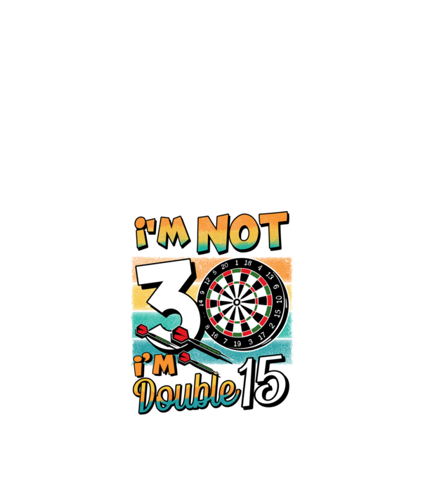 Darts Birthday 30 years old model negru pe tricou