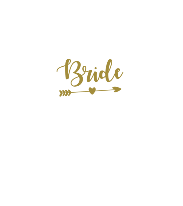 Bride model alb pe tricou