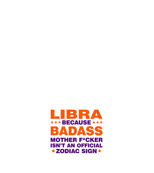 Badass zodiac LIBRA model negru pe tricou