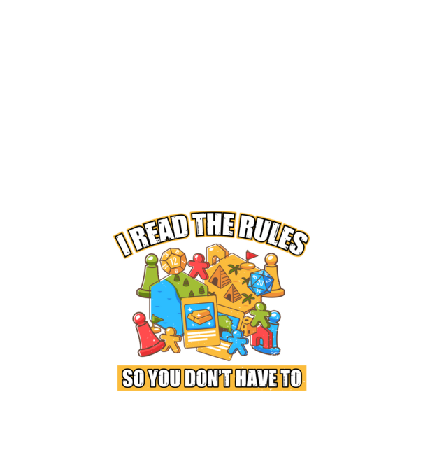 I read the rules model negru pe tricou