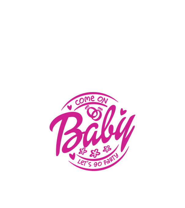 Bride Barbies Baby lets go party model alb pe tricou