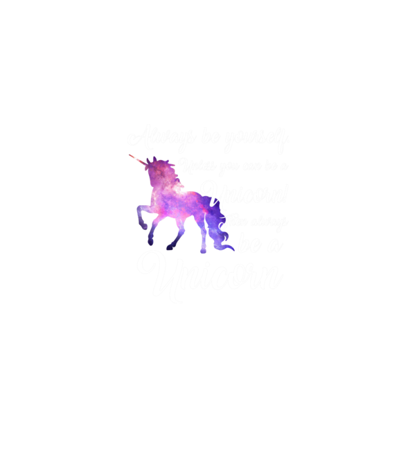 Always be UNICORN model roz deschis pe tricou