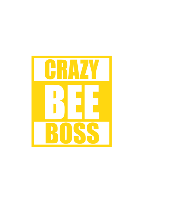 Crazy bee boss model negru pe tricou