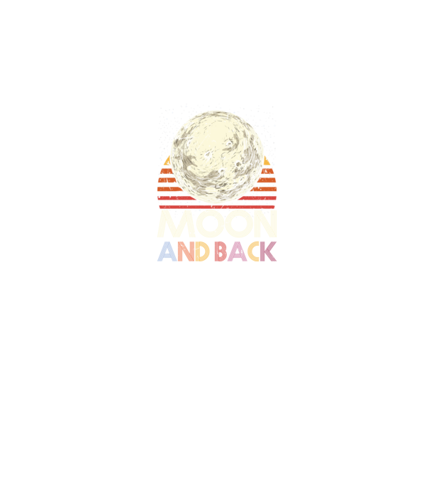 Retro vintage love you to the moon and back MOON model negru pe tricou