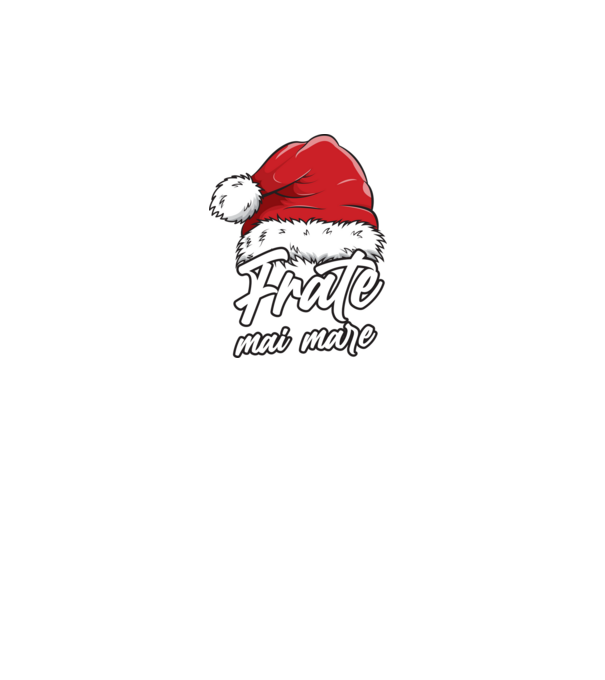 frate mai mare Santa Hat model turcoaz pe tricou