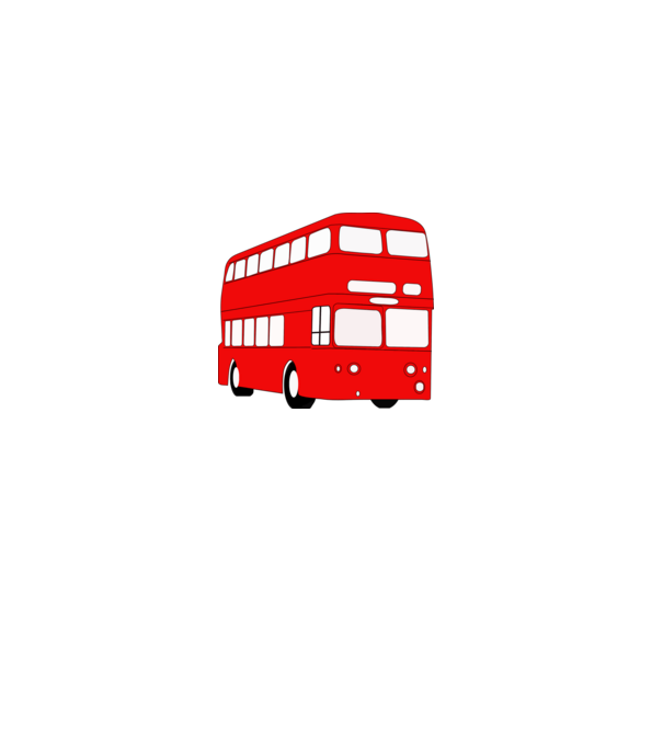Autobuze model alb pe tricou