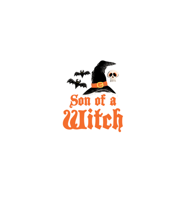 Son of a witch model alb pe tricou