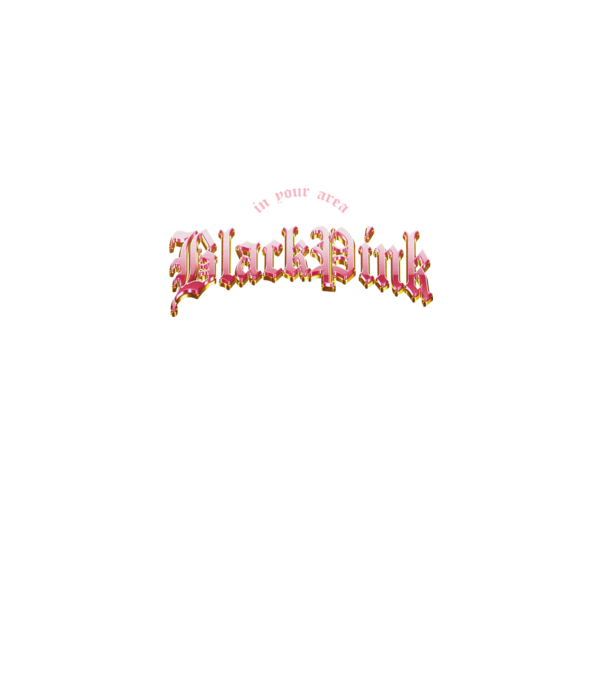 BLACPINK in your area model negru pe tricou