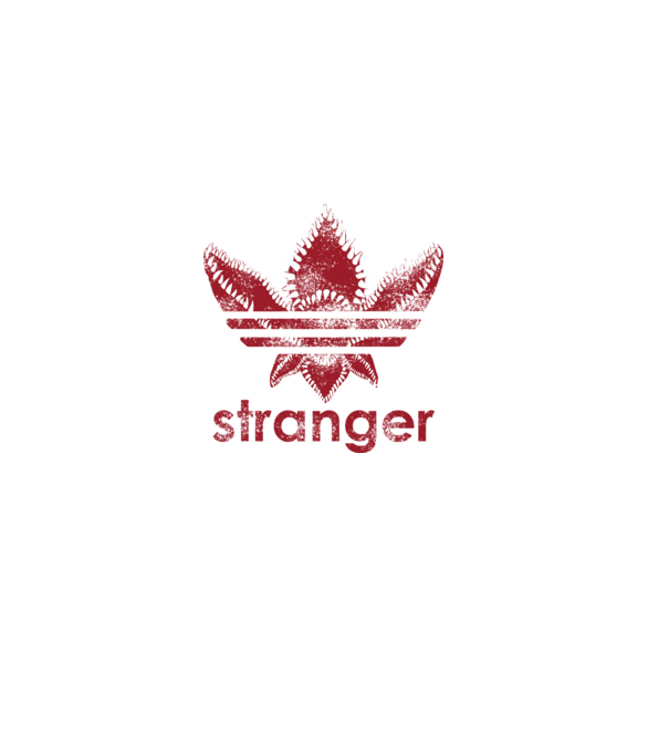 stranger things logo model negru pe tricou
