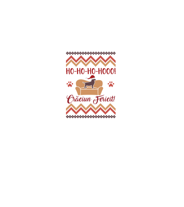 un Crăciun ho-ho-hoo-hoo fericit! model alb pe tricou