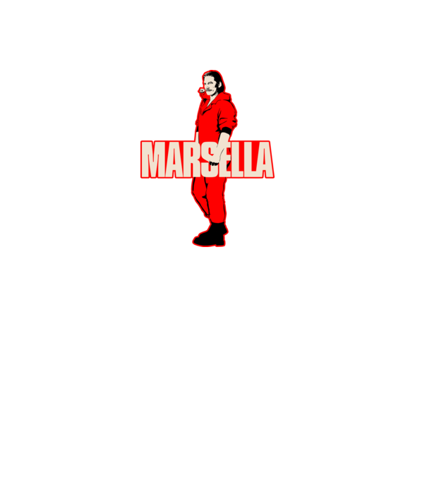 mareille la casa de papel model negru pe tricou