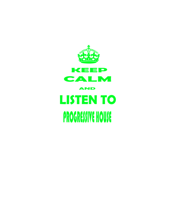 Keep Calm and Listen to prog-house model negru pe tricou