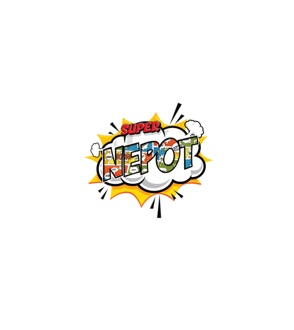 Super Nepot model albastru închis pe tricou