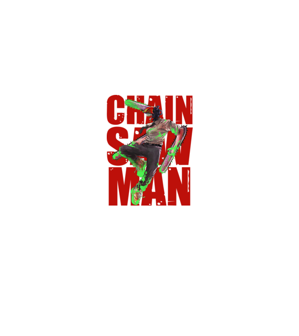 Denji chainsaw man concept model negru pe tricou