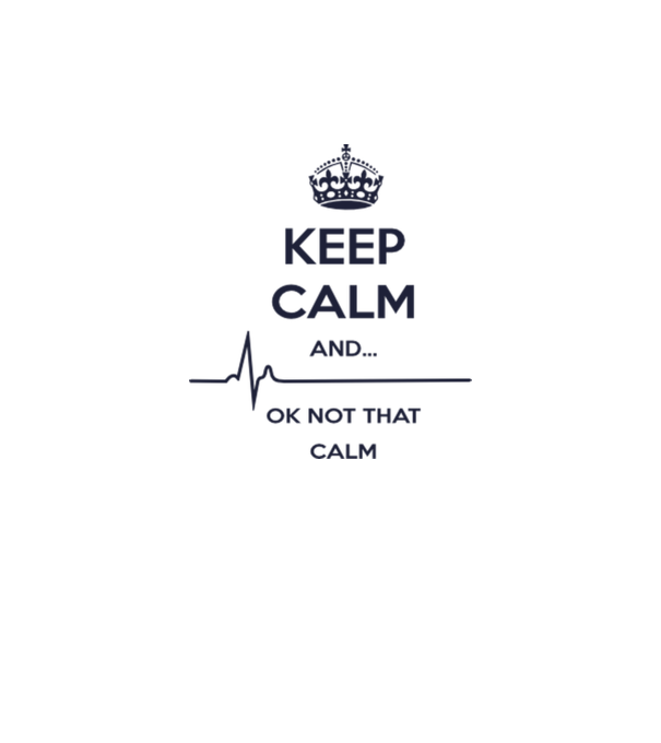 Keep calm and... Ok not that calm model galben neon pe tricou
