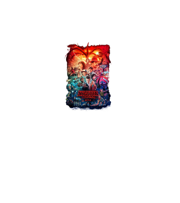 stranger things tribute poster2 model negru pe tricou