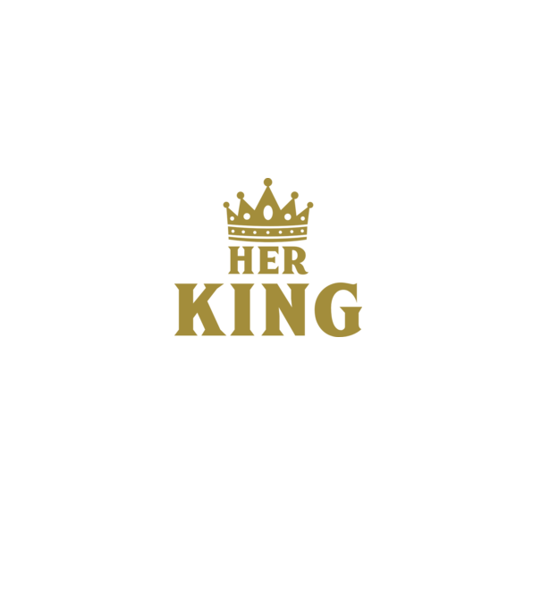 Her King model negru pe tricou