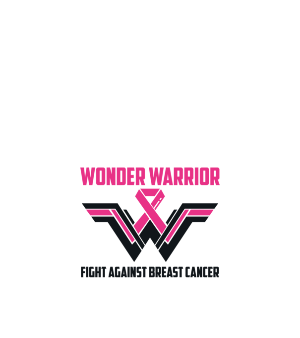 WONDER WARRIOR model alb pe tricou