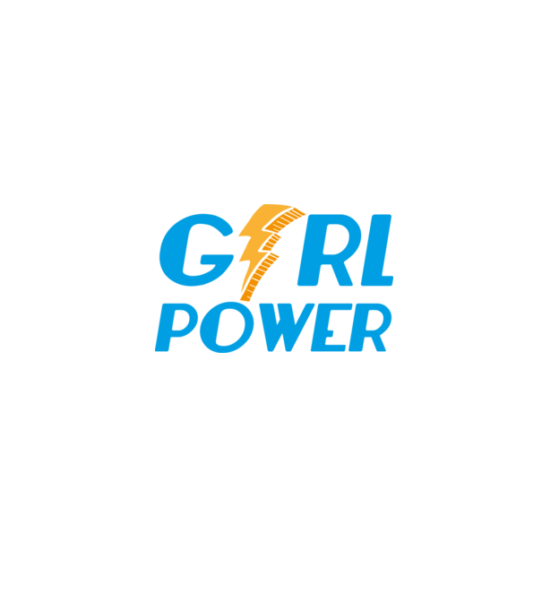 GirlPower model negru pe tricou
