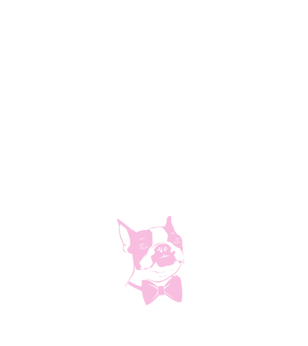 Boston Terrier model negru pe tricou