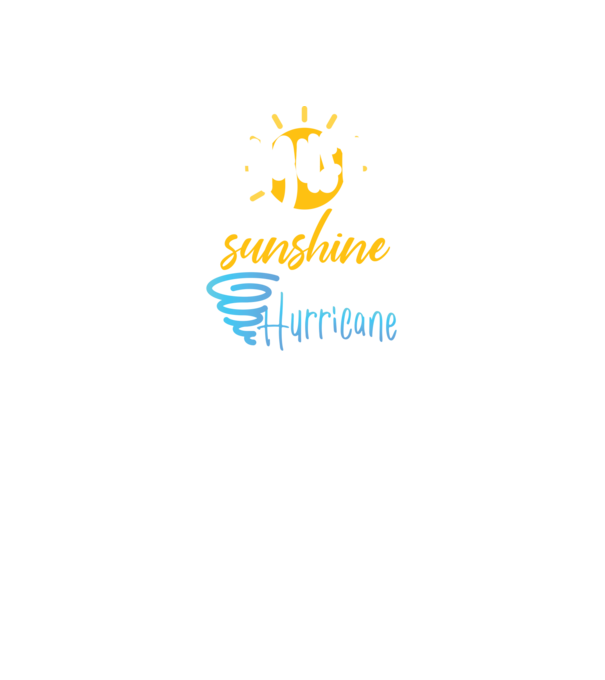 August Girls are Sunshine mixed with a little Hurricane model negru pe tricou