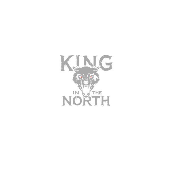 King In The Noth model negru pe tricou
