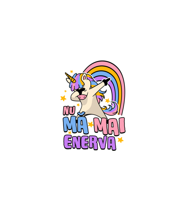 Nu mă mai enerva model negru pe tricou