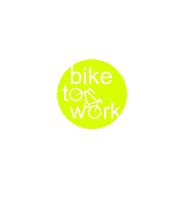 bike to work model negru pe tricou