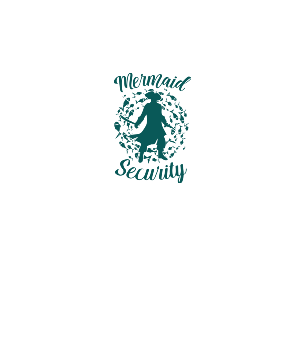 Mermaid Security boys model negru pe tricou