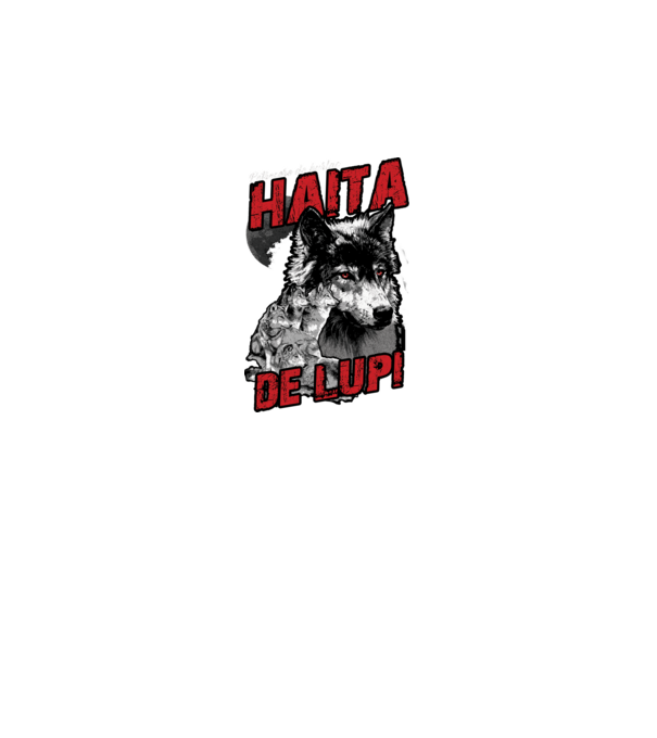 Petrecere de burlac - haită de lupi model negru pe tricou