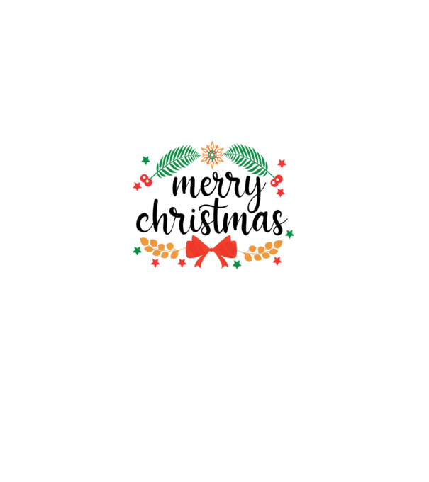 Merry christmas model alb pe tricou