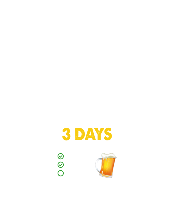 I only drink 3 days a week model negru pe tricou
