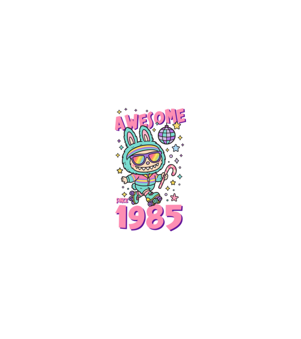 Awesome since 1985 - Labubu model nisipiu pe tricou