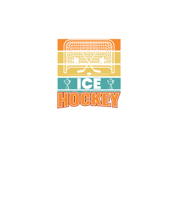 Ice Hockey model negru pe tricou