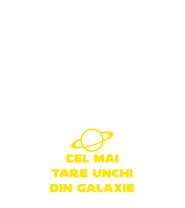 Cel mai tare unchi din galaxie model albastru închis pe tricou