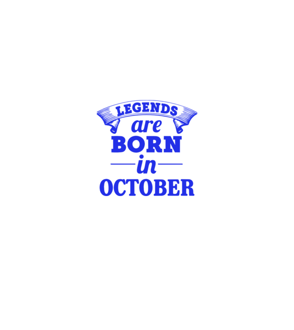 Legends are born in October model alb pe tricou
