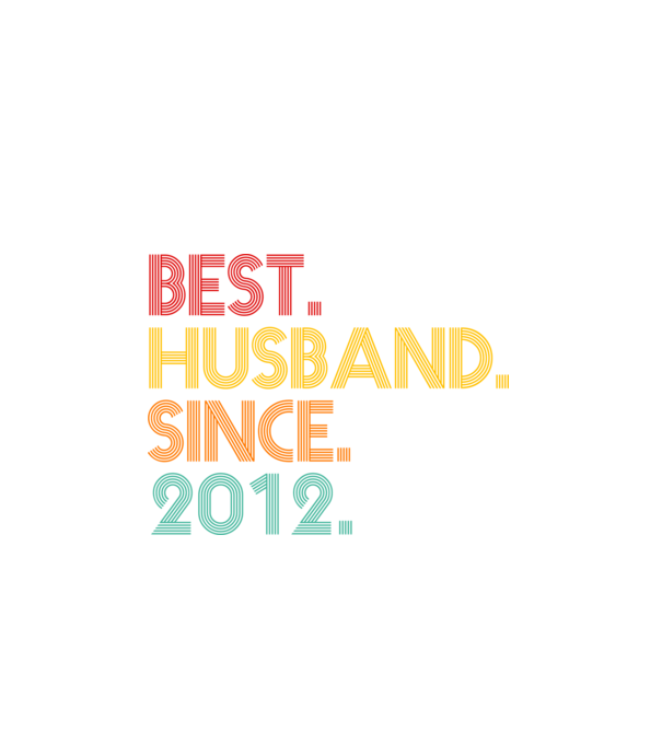 best husband since 2012 retro model negru pe tricou