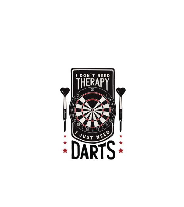 Darts Therapy model verde de măr pe tricou