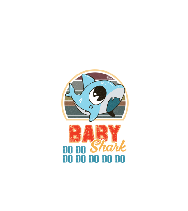 BabyBOY shark model negru pe tricou