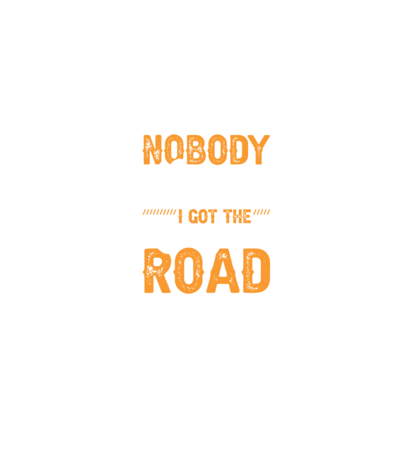 Nobody cared unti I got the longest road model negru pe tricou