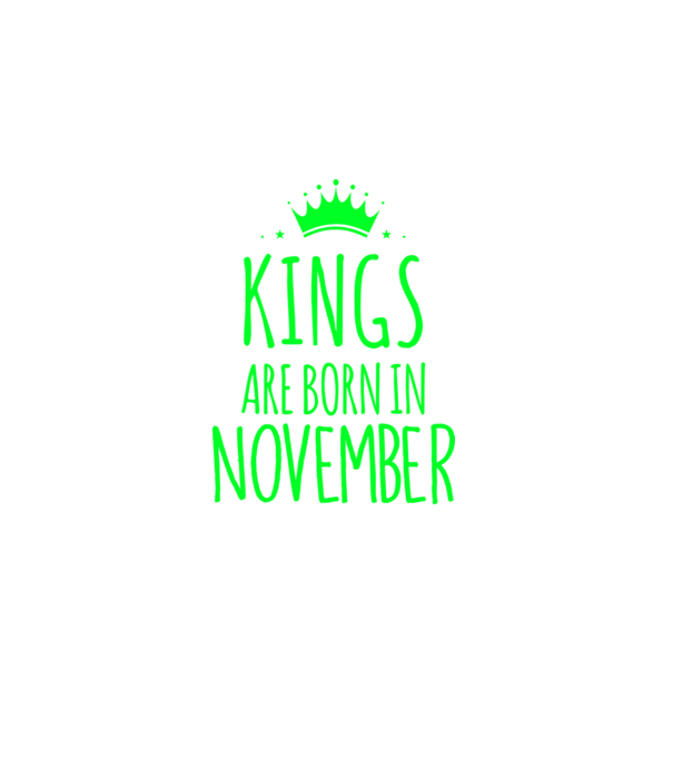 Kings are born in - November model albastru închis pe tricou